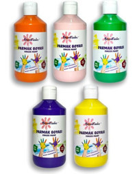 Bloomkiddies Yıkanabilir 300 ml 5'li Çok Renkli Parmak Boyası