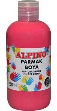 Alpino Yıkanabilir 250 ml Pembe Parmak Boyası