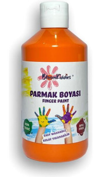 Bloomkiddies Yıkanabilir 300 ml Turuncu Parmak Boyası