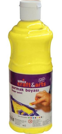 Craft and Arts Umix 500 ml Sarı Parmak Boyası