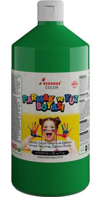 Red Rose Yıkanabilir 1 lt Yeşil Parmak Boyası