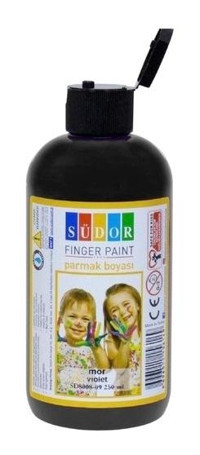Südor Yıkanabilir 250 ml Siyah Parmak Boyası