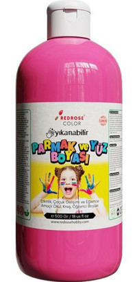 Red Rose Yıkanabilir 500 gr Pembe Parmak Boyası