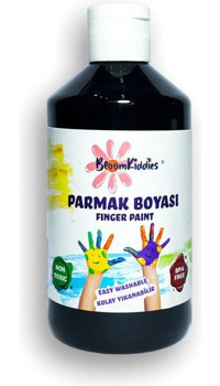 Bloomkiddies Yıkanabilir 300 ml Siyah Parmak Boyası