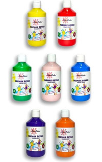 Bloomkiddies Yıkanabilir 300 ml 7'li Çok Renkli Parmak Boyası