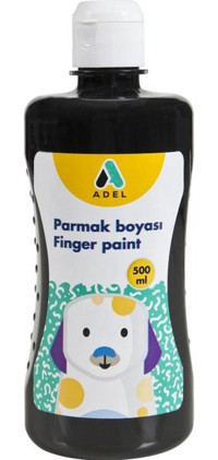 Adel Yıkanabilir 500 ml Siyah Parmak Boyası