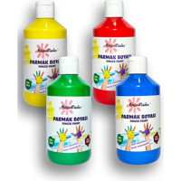 Bloomkiddies Yıkanabilir 300 ml 4'lü Çok Renkli Parmak Boyası