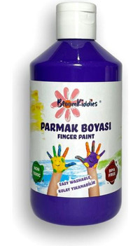 Bloomkiddies Yıkanabilir 300 ml Mor Parmak Boyası