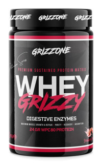 Grizzone Grizzy Pro Çilekli Whey Protein Tozu 510 gr