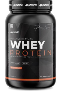 Grizzone Grizzy Pro Çikolatalı-Fındıklı Whey Protein Tozu 900 gr