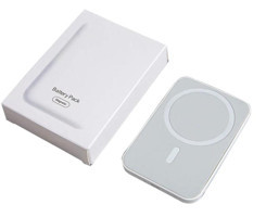 Schitec SCM5000 5000 mAh Hızlı Şarj Mıknatıslı Kablosuz Powerbank Beyaz