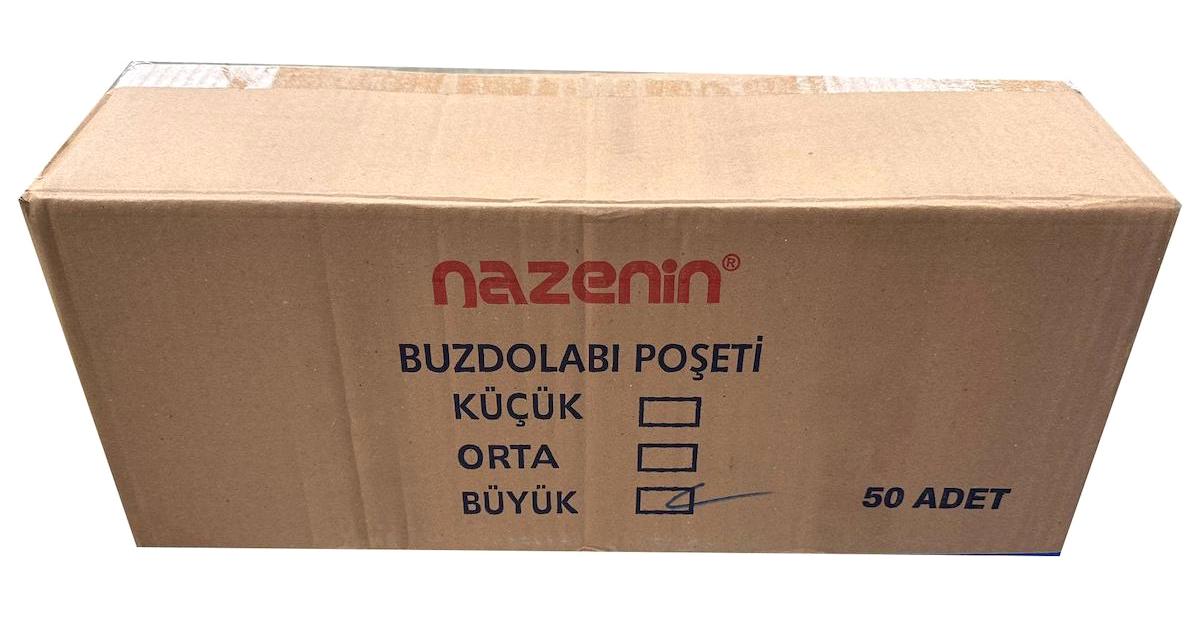 Nazenin Büyük Boy Buzdolabı Poşeti 50x20 Adet