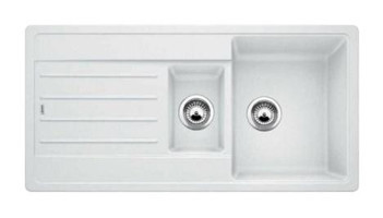 Blanco Almital Blanco Legra 6s Tezgah Üstü 1.5 Gözlü Dikdörtgen Granit Beyaz Eviye