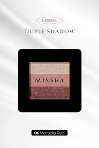 Missha Triple Shadow Marsala Red 06 Toz Işıltılı Palet Göz Farı