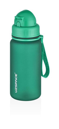 Uzspace Pipetli Yeşil Tritan Çocuk Matara 400 ml