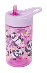 Herevin Bpa Free Pipetli Pembe Plastik Okul Çocuk Matara 430 ml
