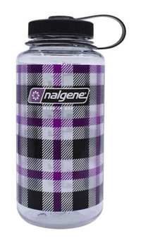 Nalgene Wide Mouth Purple Plaid Çok Renkli Plastik Spor Matara 1 lt