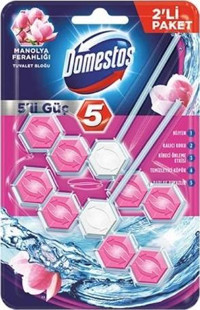 Domestos 5'li Güç Manolya Ferahlığı Klozet Bloğu 110 gr