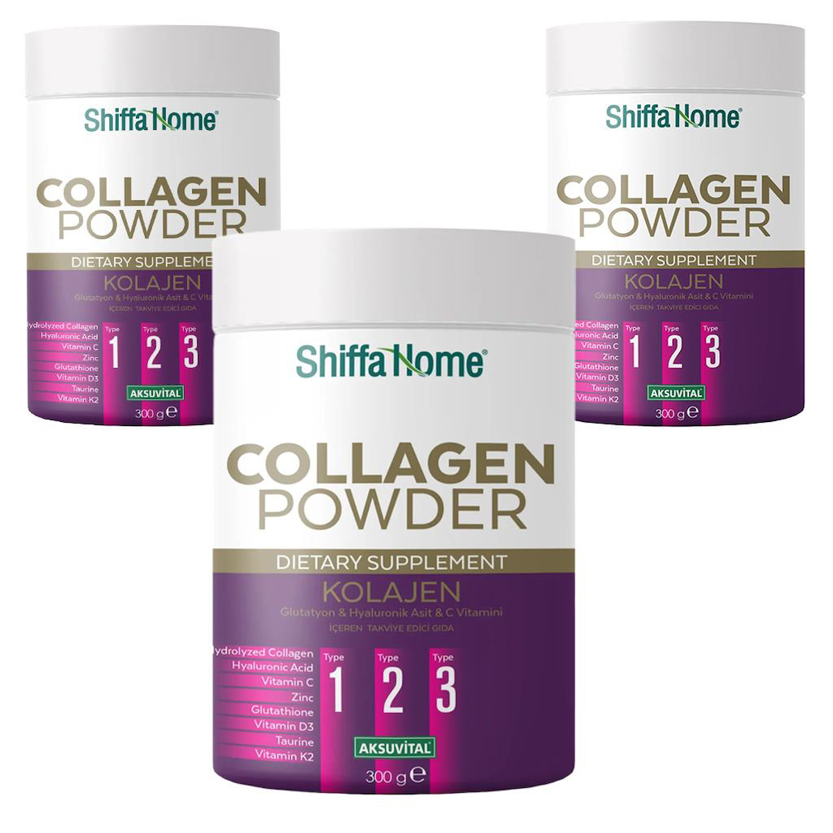 Shiffa Home Kolajen Toz 3x300 gr