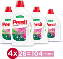 Persil Gülün Büyüsü Renkliler İçin 26 Yıkama Sıvı Deterjan 4x1.69 lt