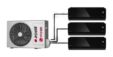 Arçelik 9+12+12 24000 Btu A++ R32 Multi Inverter Multi Split Split Klima