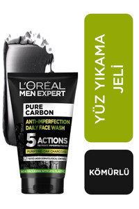 L'oréal Paris Kömürlü Alkolsüz Tüm Ciltler Su Bazlı Yüz Yıkama Jeli 100 ml