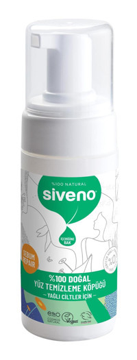 Siveno Alkolsüz Tüm Ciltler Su Bazlı Yüz Temizleme Köpüğü 100 ml