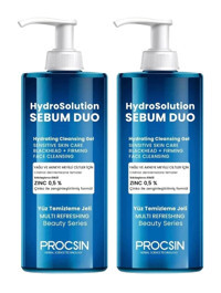 Procsin Hydrosolution Alkolsüz Tüm Ciltler Su Bazlı Yüz Temizleme Jeli 2x200 ml