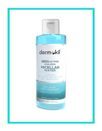 Dermokil Exfoliating AHA + BHA Alkolsüz Tüm Ciltler Su Bazlı Makyaj Temizleme Suyu 400 ml