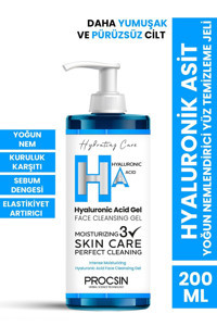Procsin Hyaluronik Asit Tüm Ciltler Su Bazlı Yüz Temizleme Jeli 200 ml