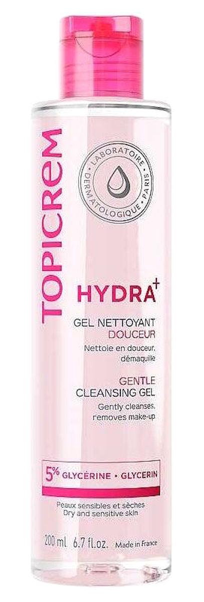 Topicrem HYDRA+ Alkolsüz Kuru ve Hassas Ciltler Su Bazlı Yüz ve Vücut Temizleyici Jel 200 ml