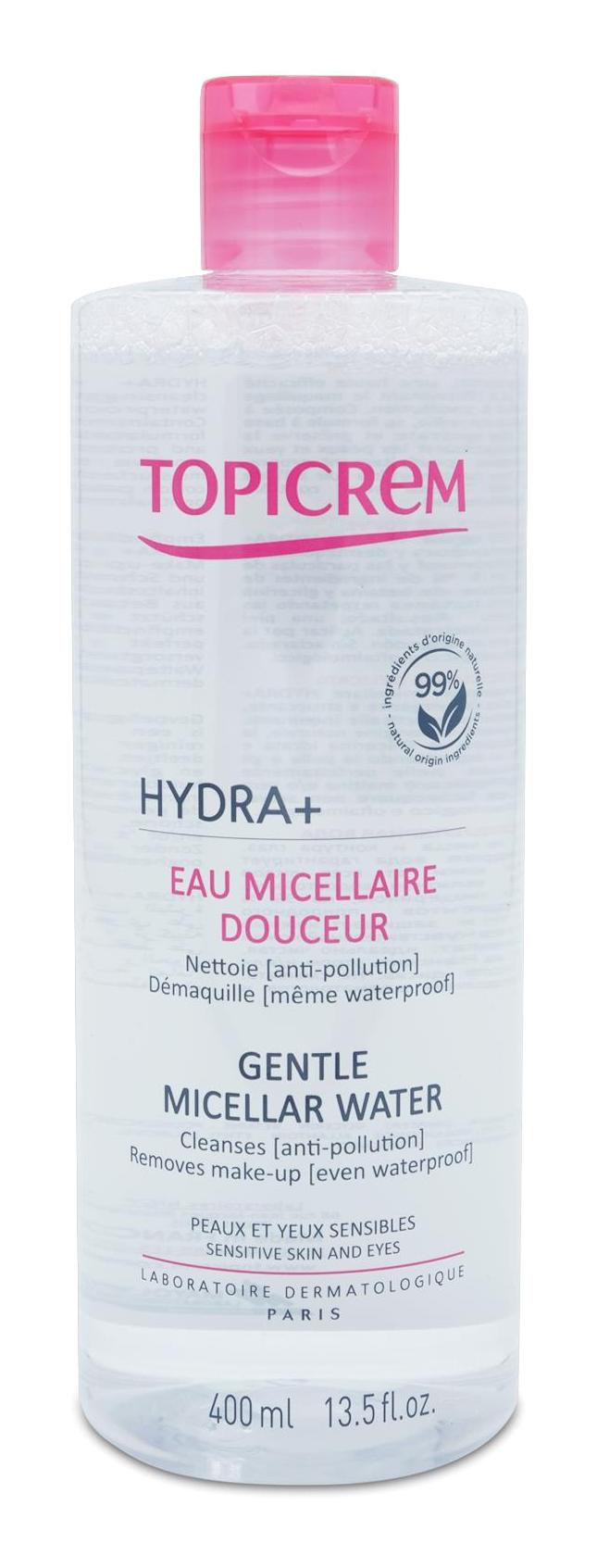 Topicrem HYDRA+ Alkolsüz Hassas Ciltler Su Bazlı Yüz Temizleme Suyu 400 ml