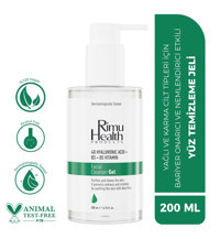 Rimu Health Products Karma ve Yağlı Ciltler Su Bazlı Yüz Temizleme Jeli 200 ml