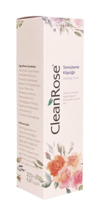 Clean Rose Alkolsüz Tüm Ciltler Su Bazlı Yüz Temizleme Köpüğü 200 ml