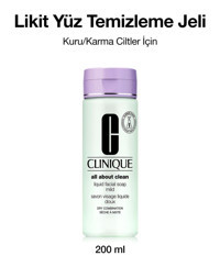 Clinique All About Alkolsüz Kuru ve Karma Ciltler Su Bazlı Yüz Temizleme Jeli 200 ml