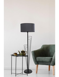 Lumexx Kelebek Metal Ayaklı Silindir Lambader 165 cm Koyu Gri