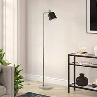 Rsylight Retro Metal Ayaklı Silindir Lambader 180 cm Mat Krom