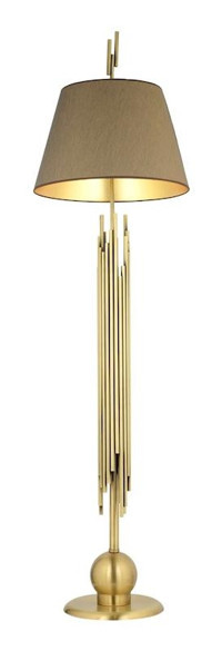 Lampaluce Giraffa Metal Ayaklı Konik Lambader 170 cm Kahverengi
