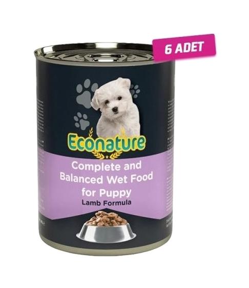 Econature Complete And Balanced Kuzu Etli Yavru Köpek Maması 400 gr 6'lı