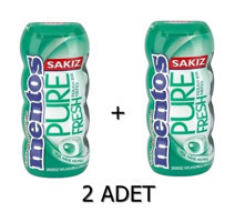 Mentos Pure Fresh Yeşil Naneli Sakız 2 Adet