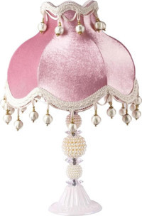 Omni Design Kumaş Pembe Metal Ayaklı Abajur