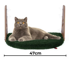 Pugalo L Tek Fonksiyonlu Cama Yapışan Kedi Yatağı Yeşil