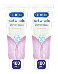 Durex Naturals Ekstra Hassas Su Bazlı Kayganlaştırıcı Jel 2x100 ml