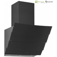 Silverline 3370 Green Tech Eterno 218 W 767 m³ Emiş Gücü 50 cm Cam Bacalı Duvar Tipi Davlumbaz Siyah