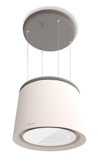 Faber Celine Plus 230 W 610 m³ Emiş Gücü 65 cm Paslanmaz Çelik Bacalı Ada Tipi Davlumbaz Beyaz