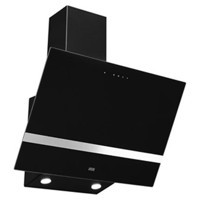 Çetintaş 55131 140 W 500 m³ Emiş Gücü 60 cm Cam Karbon Filtreli Bacalı Duvar Tipi Davlumbaz Siyah