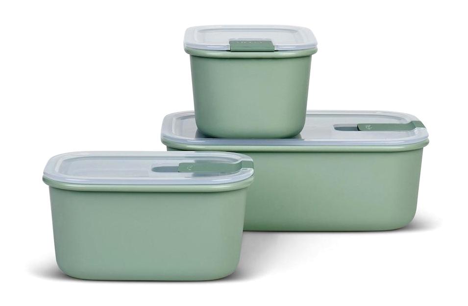 Mepal Easyclip Set Dikdörtgen Plastik Saklama Kabı 2x450 ml-1 lt