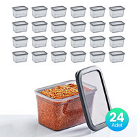 Smartware Skali Dikdörtgen Plastik Saklama Kabı 24x1.21 lt Siyah