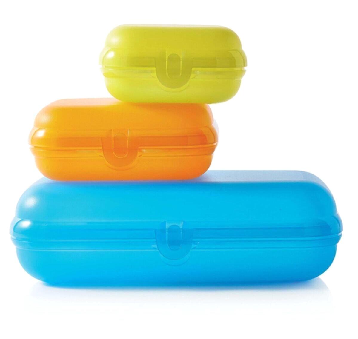 Tupperware Istiridye Set Dikdörtgen Plastik Saklama Kabı 3'lü