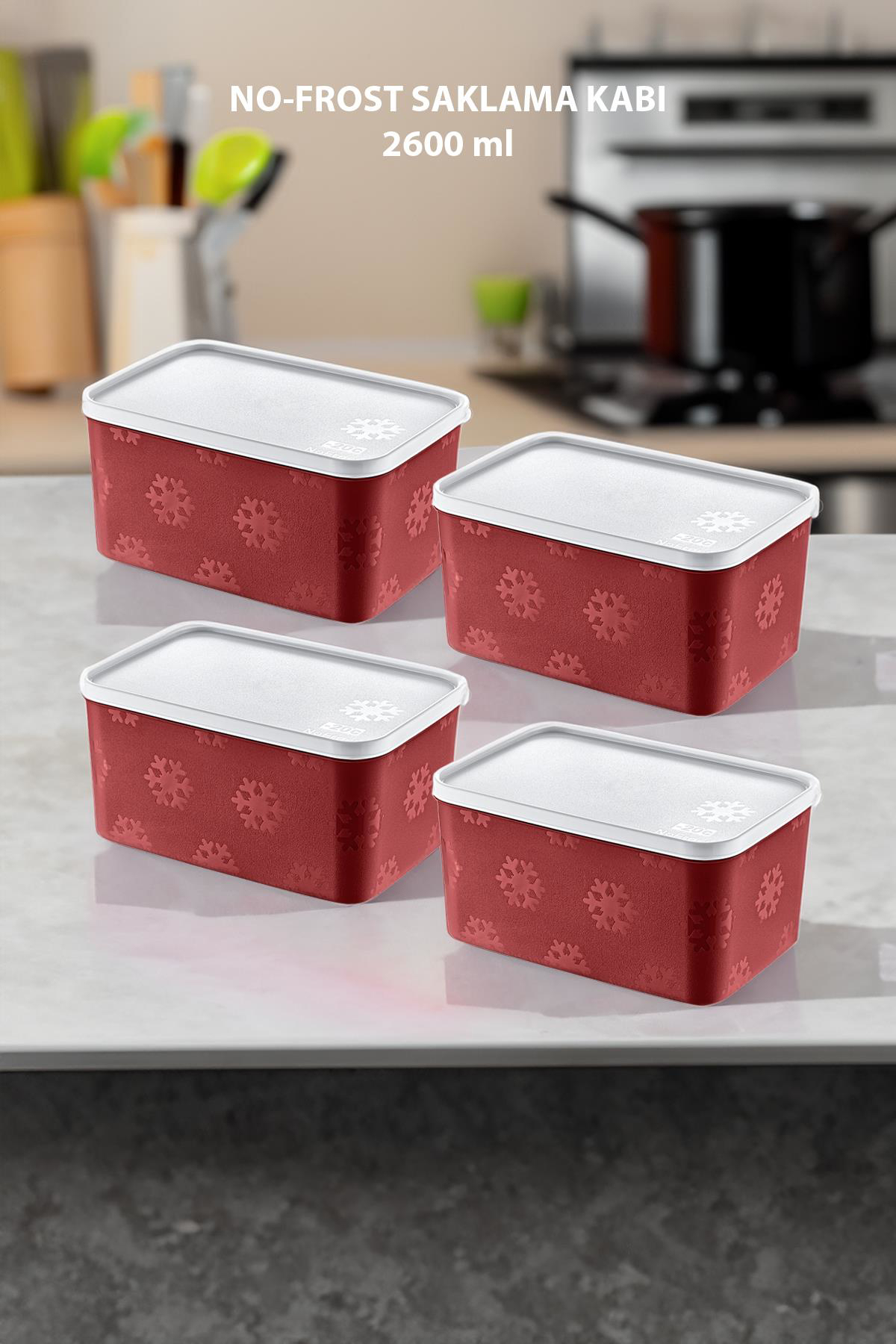 Smartware Carmen Dikdörtgen Plastik Saklama Kabı 4x2.6 lt
